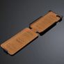 100% Handmade Luxury Real Genuine Leather Flip Case Cover For iPhone 4/ 4S Image 5