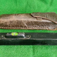 1930/40s Hand sight level + Leather pouch
