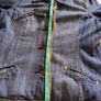 Vintage denim cotton faux fur warm lined jacket with three pockets in very good condition see last three photos for exact measurements FREE STANDARD POSTAGE INCLUDED Image 9