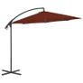 Cantilever Umbrella with Steel Pole 300 cm Terracotta Image 3