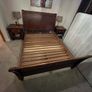 Beautiful Queen Sized solid sleigh mahogany bed Image 6