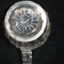 Vintage Large Clear Glass Pitcher Scallop Handle Image 6