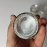 319 - Set of 4 Vintage Clear Glass Collectible Decorative Meat Paste Jars Image 4