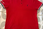 Polo Ralph Lauren Polo Shirt Red Stars Sleeve Large