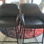 Grey Bar Designer Leather Bar chairs stools Image 5