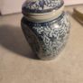 Vintage Embossed Flower Ceramic Jar  Tank Porcelain Crafts Home Decor Image 8