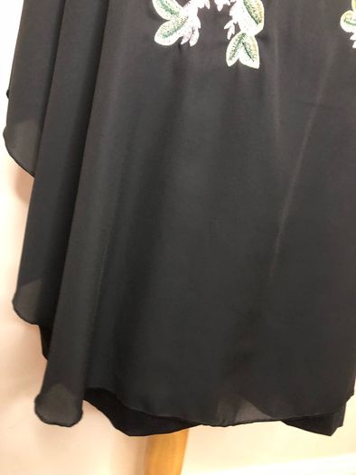 Black floral blouse (4XL)