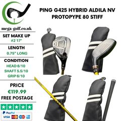 Ping G425 Hybrid / #2 17 Degree / Aldila NV Protopype 80 Stiff