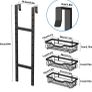 3 tier black over door Shower Caddy Organiser Image 4