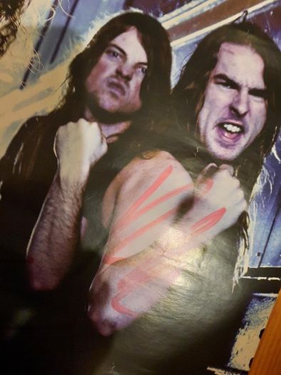 AIRBOURNE - Autographed poster from 2008 when they first played Ireland (Excellent Condition)