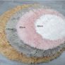 MULTIPLE SIZES AVAILABLE Round Shaggy Rugs Faux Fur Rug Soft Bedroom Rugs Woolen Floor Carpet Mats, Pink/Diam 20 inch Image 4