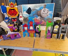 Superman, batman and power rangers toy