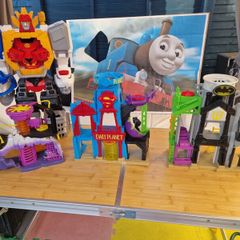 Superman, batman and power rangers toy