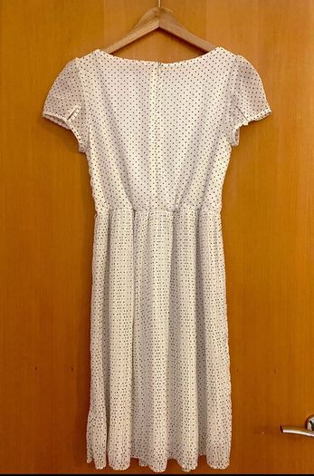 White Polka Dot Dress Size 10