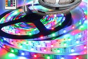 5M Lamp Light Strip Kitchen SMD 3528 300 LED RGB Colourful 24 key Remote IR Controller DJ Stage Music Disco Lights