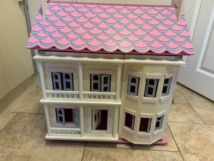 Fully Furnished Wooden Dolls House