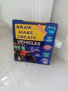Kids Draw, Make, Create Vehicles Book