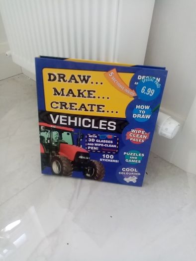 Kids Draw, Make, Create Vehicles Book