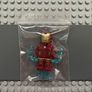lego super heroes sh0649 Iron Man minifigure- Silver Hexagon on Chest, Foot Repulsors Image 3