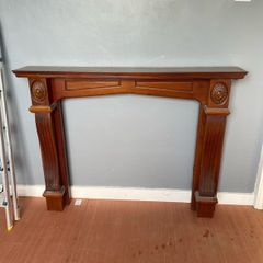 fireplace mahogany beautiful