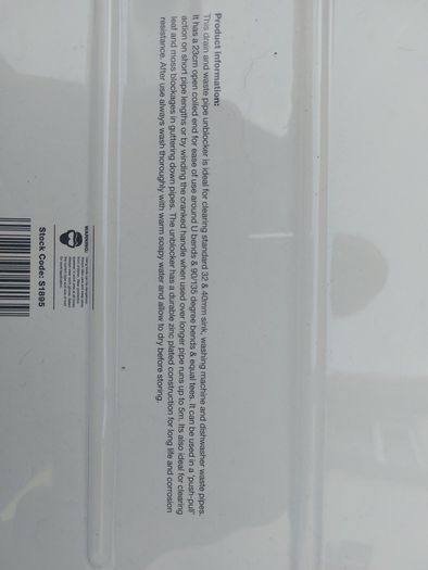 Drain and Waste Unblocker Cable