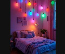2in1 Set: 16x Colour Changing & Dimmable LED Bulb with a Remote Control