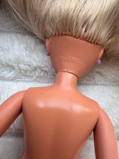 Mattel 1991 Barbie's Barbie Little Sister Stacie Doll Mattel approx. 19 cm. Used Please see photos