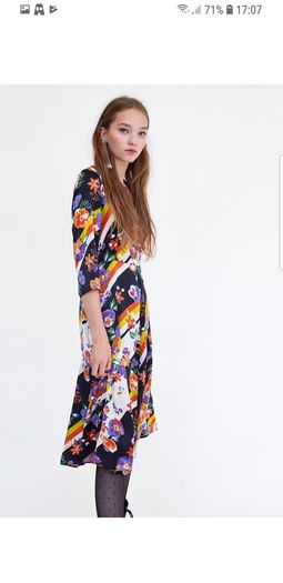 ZARA NEW midi floral dress