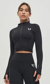 Brand NEW Firm Abs Full-zip Cropped Jacket, size M
