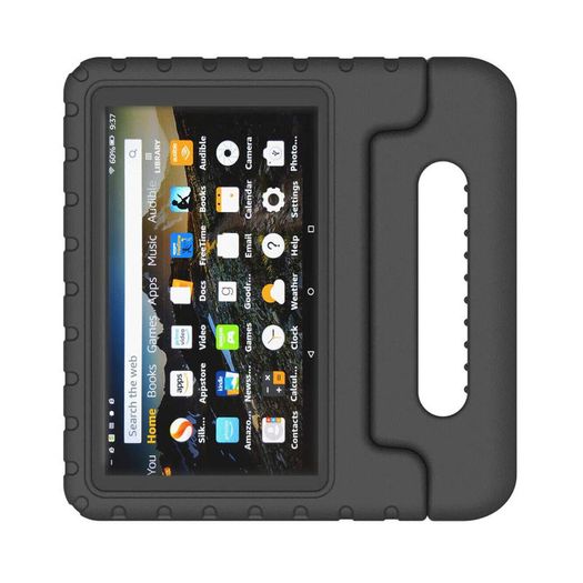 For Amazon Fire 7 2019 Case Kids Shockproof Tablet Smart Cover Handle EVA New Black - FHT06ATK1