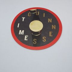 Guinness : Time - Red - Beer Mat/Coaster