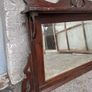 Wooden over mantel mirror Image 5