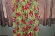 Papaya maxi yellow floral cotton dress Perfect condition size UK12/14 EU40/42 Postage included
