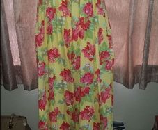 Papaya maxi yellow floral cotton dress Perfect condition size UK12/14 EU40/42 Postage included