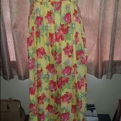 Papaya maxi yellow floral cotton dress Perfect condition size UK12/14 EU40/42 Postage included