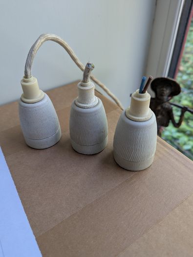3 Mid. Century Original Louis Poulsen industrial metal lights 1960