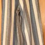 Size 8 Blue, Cream and Brown Striped Trousers Image 3