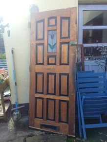 Teak Front Door