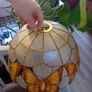 Vintage Capiz Shell hanging ceiling pendant shade Image 4