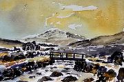 glendalough snow watercolour
