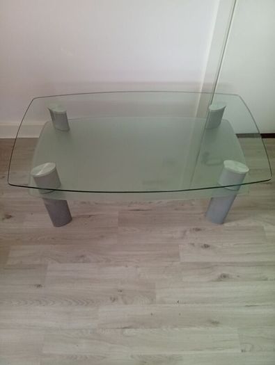 Modern Quality Tempered Glass Coffee Table
