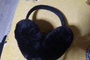 black furry earmuffs