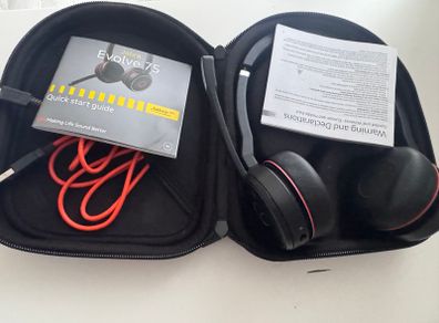 Jabra Jabra Evolve 75 Bluetooth Wireless Headset Headphones