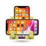CLEARANCE SALE Universal Wall Hanging strong Mobile Phone holding decorative Bracket with multicolor Image 3