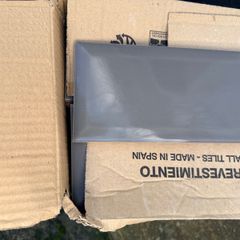 Box Quality dark grey subway wall tiles