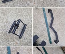 Gym Equipment. Lat Pulldown Extensions and Landmine Handle. 10 euro each.