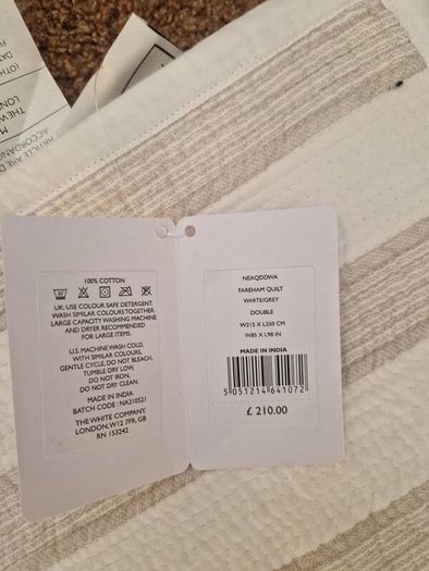 The White Company quilt