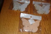 Hollow Butterfly Cup Cards/ Decoration Wine Glass x 5Pkts