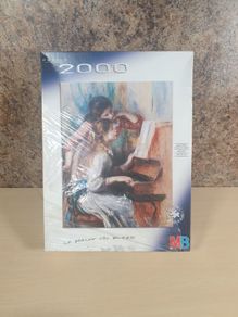 Vintage MB 2000 piece Jigsaw puzzle 2001 Auguste Renoir La lecon de musique BRAND NEW SEALED