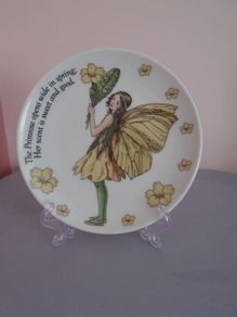 Flower fairy plate, Ornament, Home decor, Collcetables